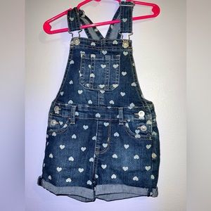 Toddler girl Jean overalls